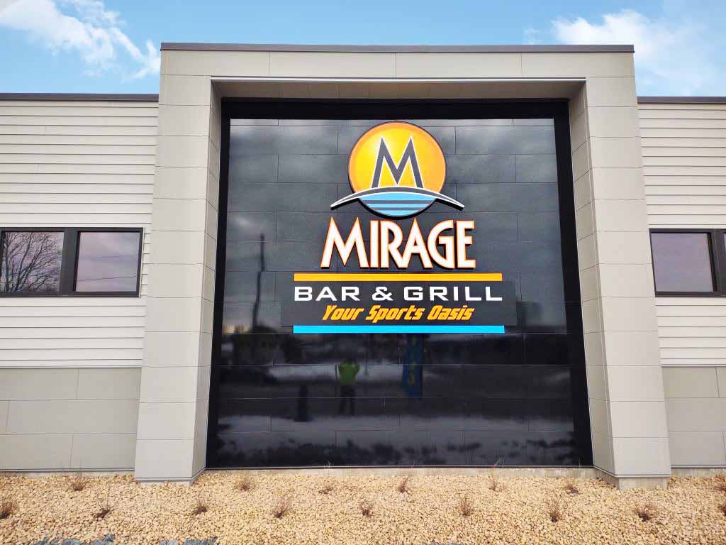 Mirage Bar & Grill Sign Project La Crosse Sign Group